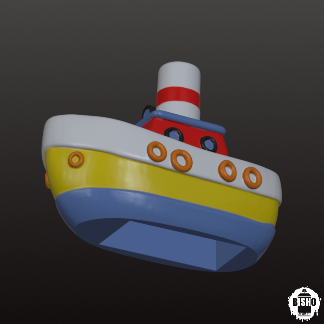Image BOAT - BARCO DE JUGUETE PARA IMPRESIÓN 3D EN ARCHIVO DIGITAL STL