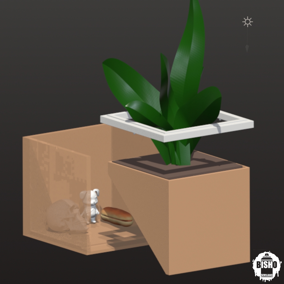 Image Maceta con escondite secreto, archivo digital STL , para impresión 3D
