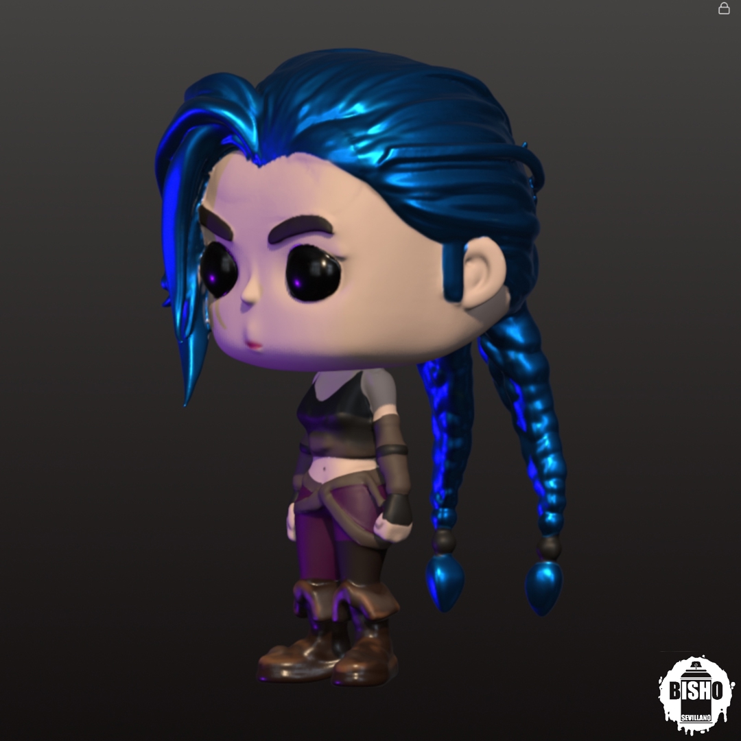 Image JINX Arcane ,archivo digital STL figura funko pop articulado para coleccionar