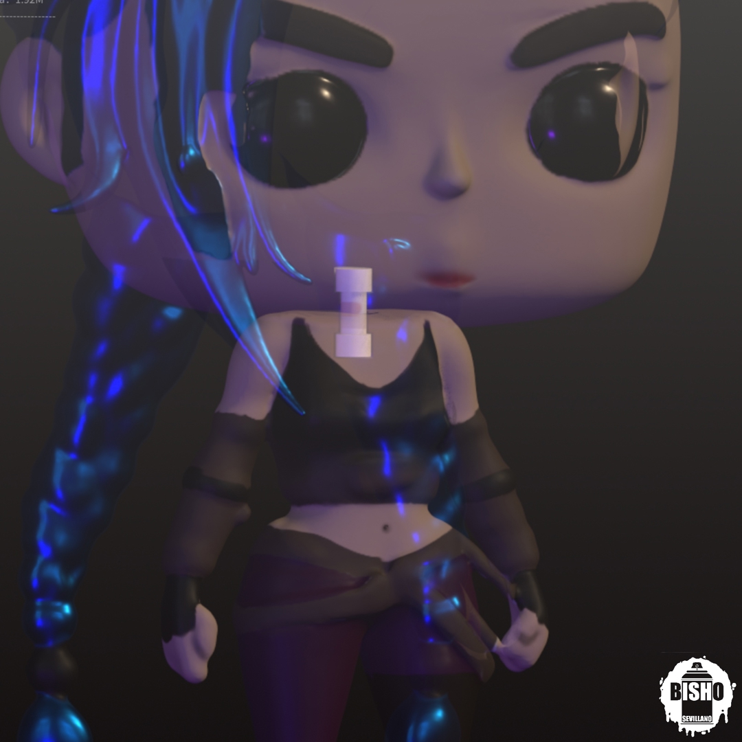 Image JINX Arcane ,archivo digital STL figura funko pop articulado para coleccionar