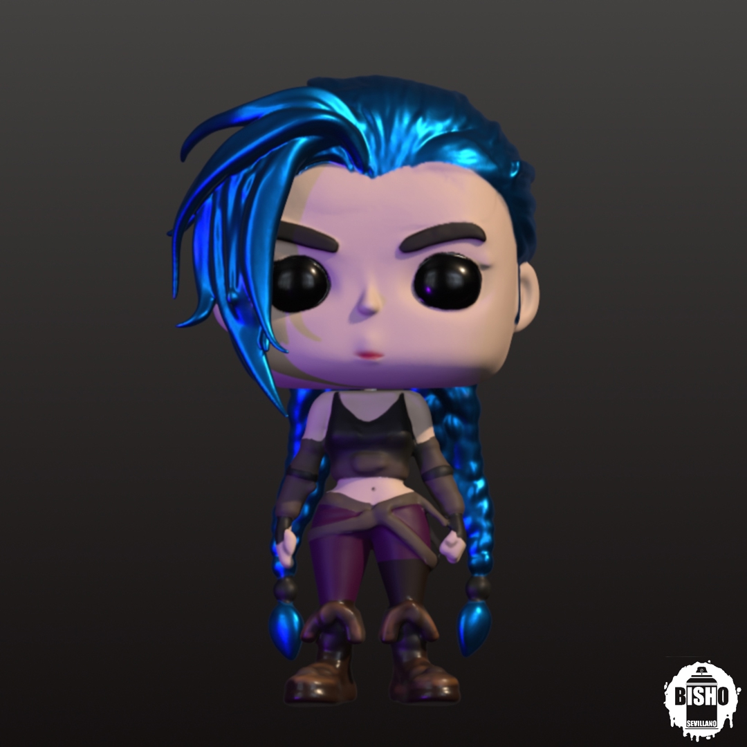 Image JINX Arcane ,archivo digital STL figura funko pop articulado para coleccionar