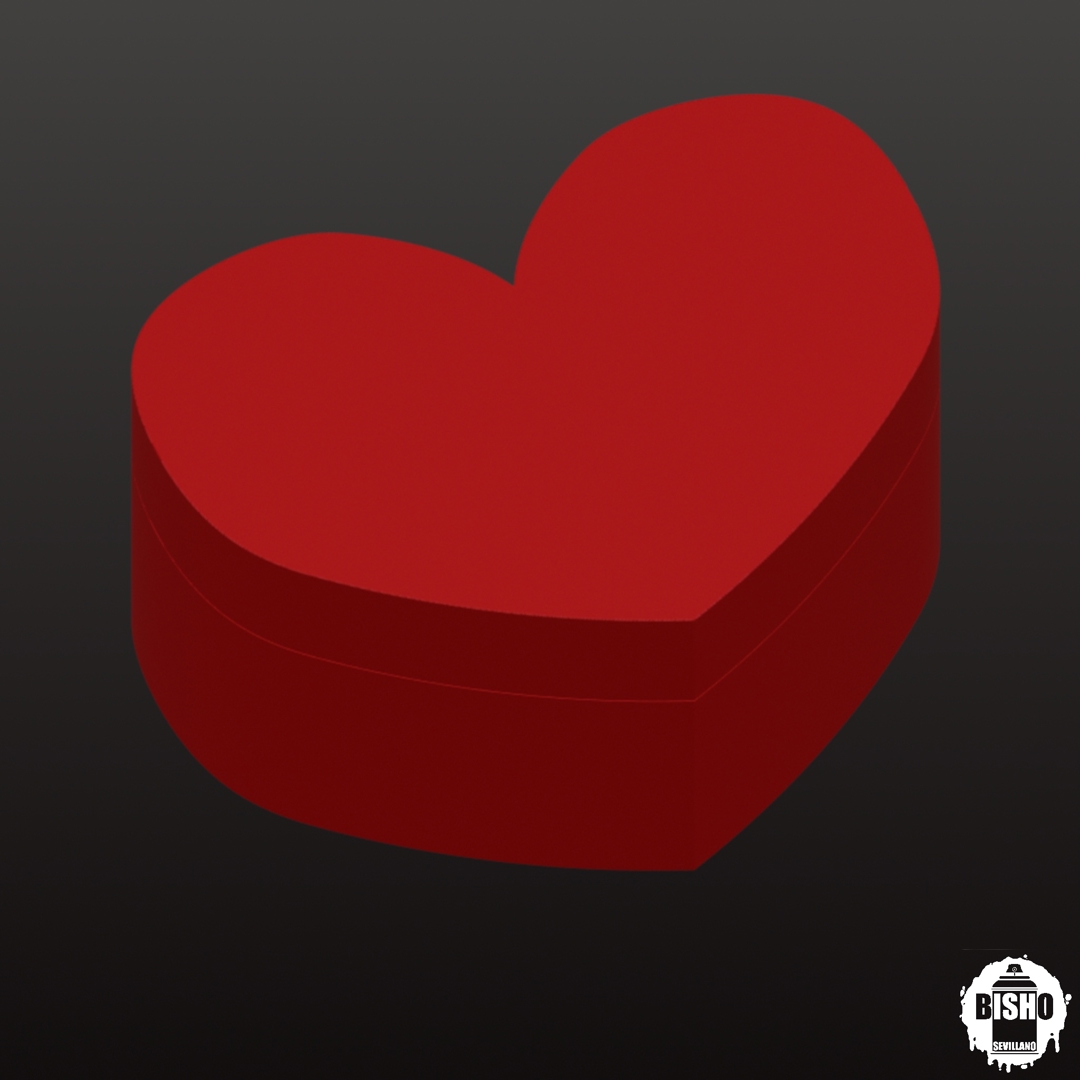 Image Elegante cada de regalos en forma de CORAZÓN para el día de SAN VALENTÍN , archivo digital para impresión 3D