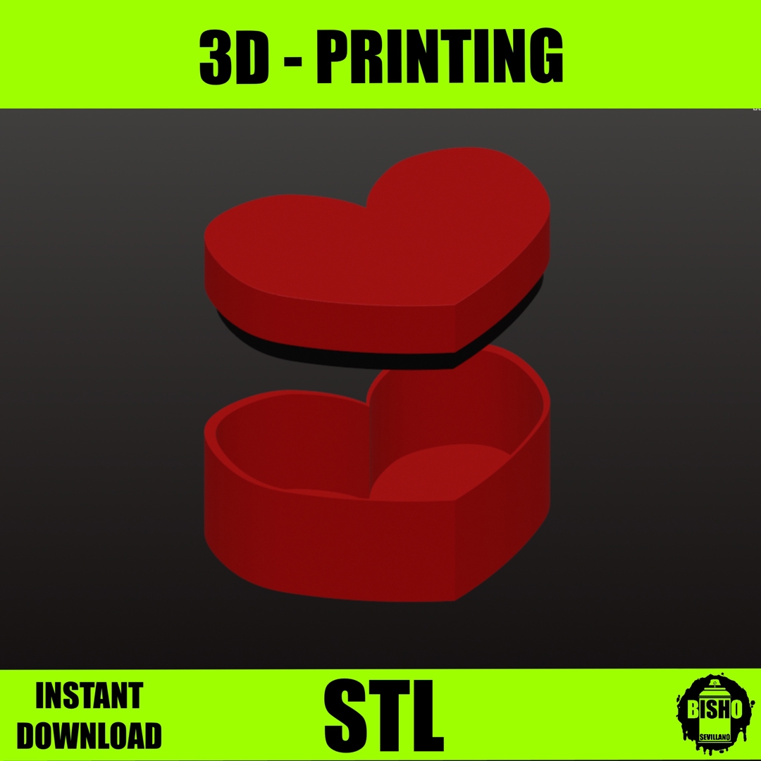 Image Elegante cada de regalos en forma de CORAZÓN para el día de SAN VALENTÍN , archivo digital para impresión 3D