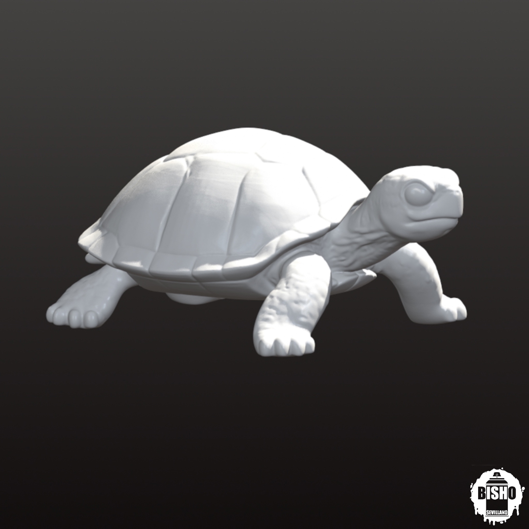 Image Diseño digital de Tortuga 3D, Archivo STL y OBJ, para impresión 3D
