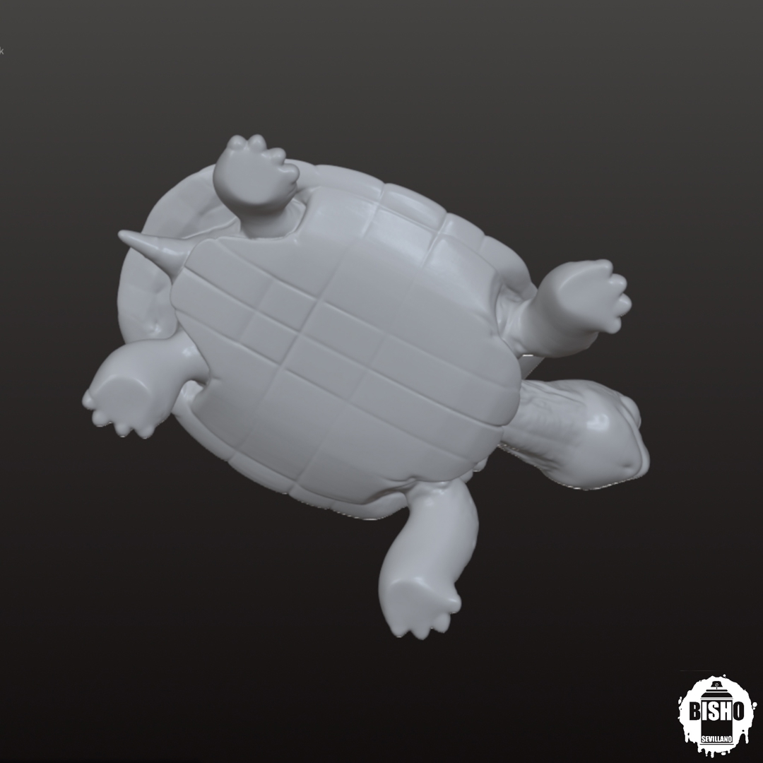 Image Diseño digital de Tortuga 3D, Archivo STL y OBJ, para impresión 3D