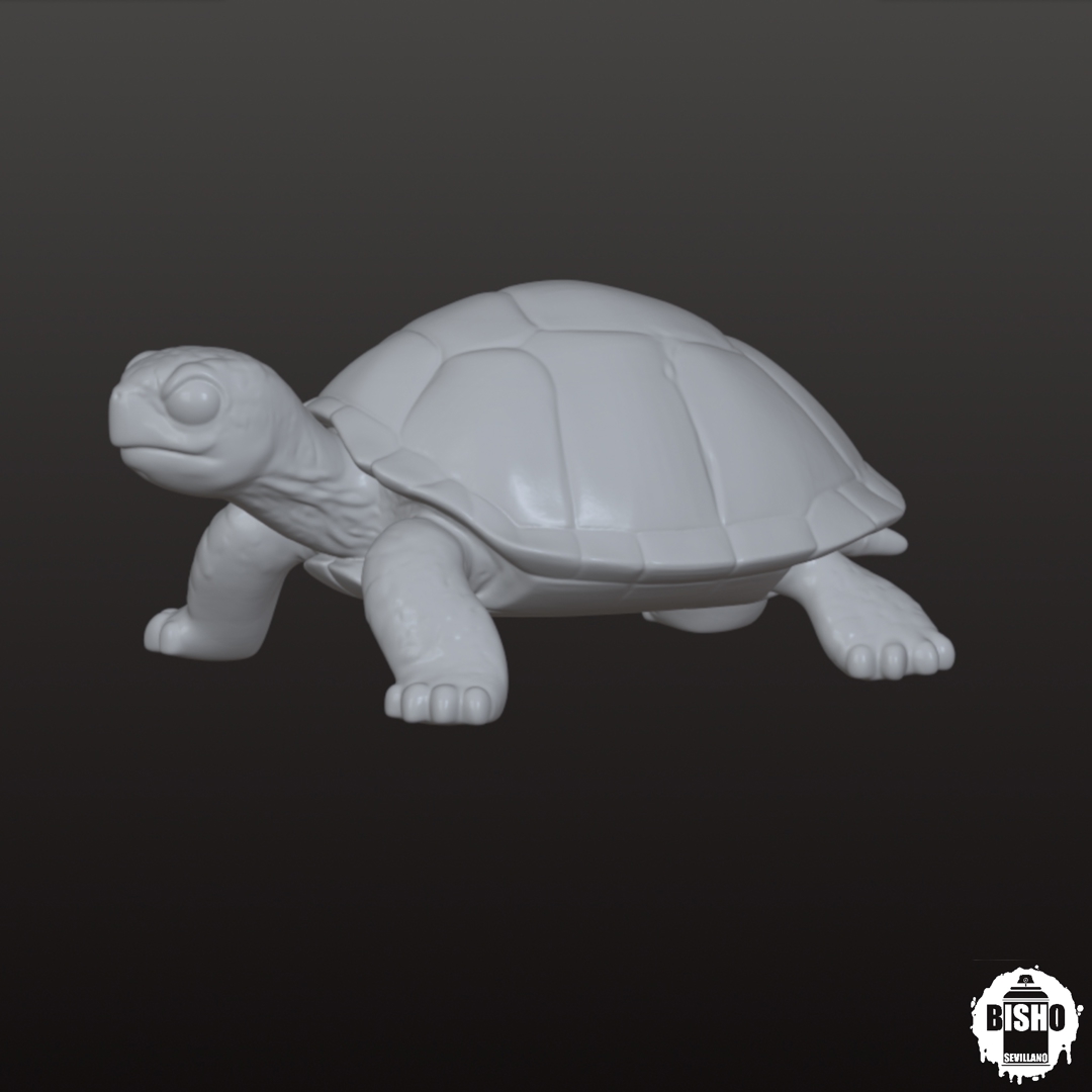 Image Diseño digital de Tortuga 3D, Archivo STL y OBJ, para impresión 3D