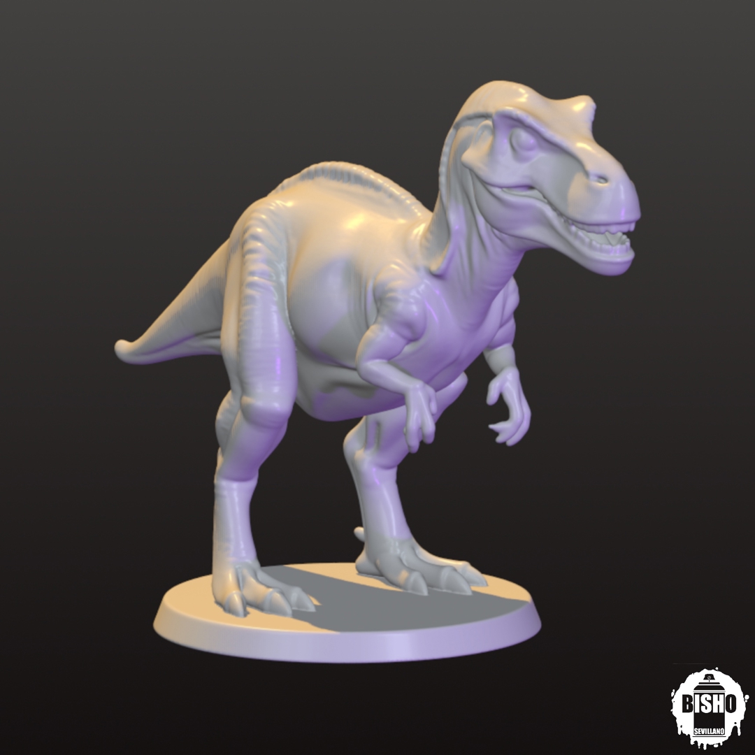 Image PACK 4 DINOSAURIOS para impresión 3D, Archivos digital en STL y OBJ ,animales prehistóricos