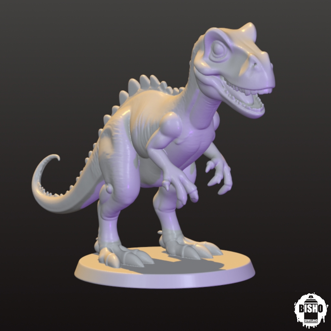 Image PACK 4 DINOSAURIOS para impresión 3D, Archivos digital en STL y OBJ ,animales prehistóricos