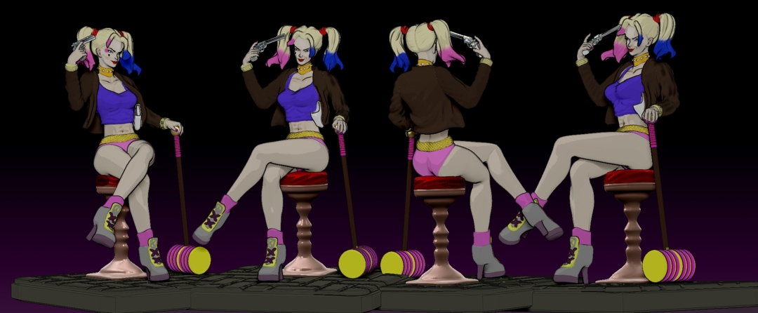 Image Harley quinn Fan Art sculture