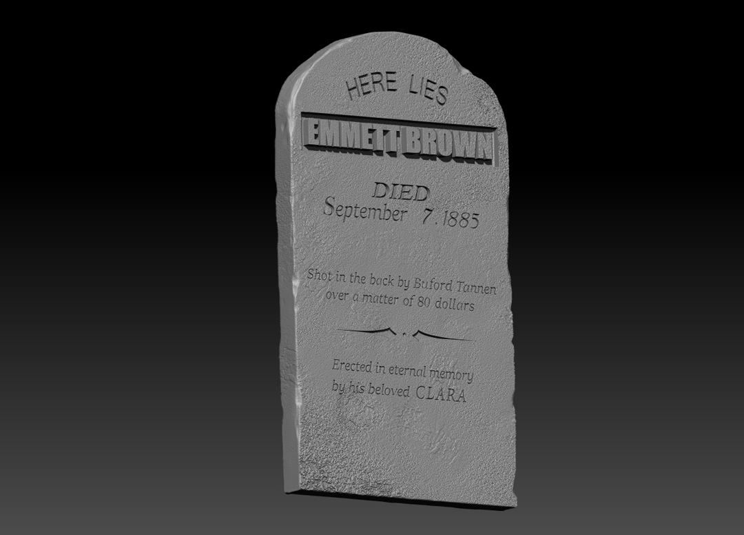 Image Back to the Future III – Dr. Emmett Brown Tombstone.