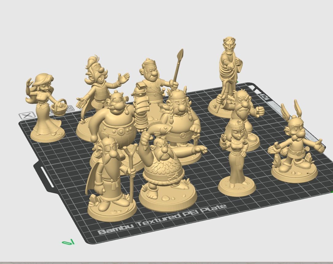 Image Mega Pack Astérix / Asterix – Set coleccionable 3D estilo Retro Infinity (90 mm) | vinyl collectible – 11 figuras con base