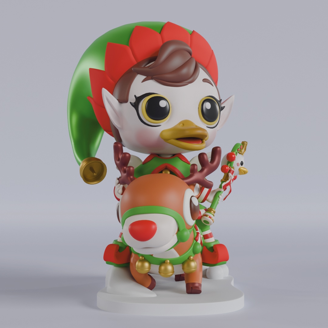 Image christmas elf duck
