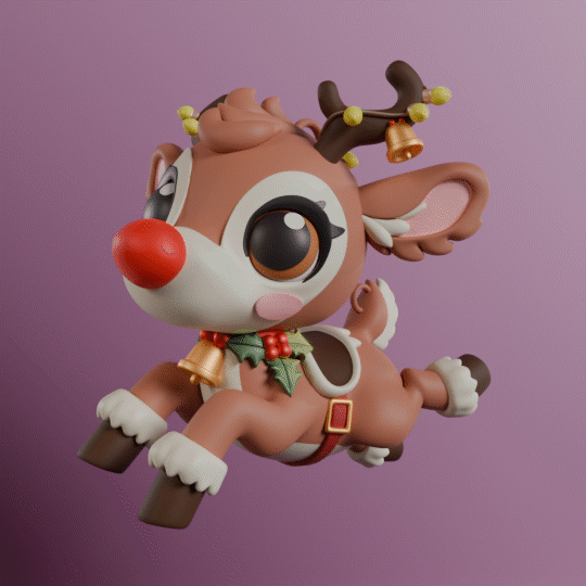 Image adorable christmas reindeer