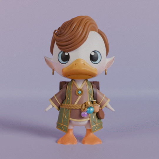 Image adventurous wizard duck