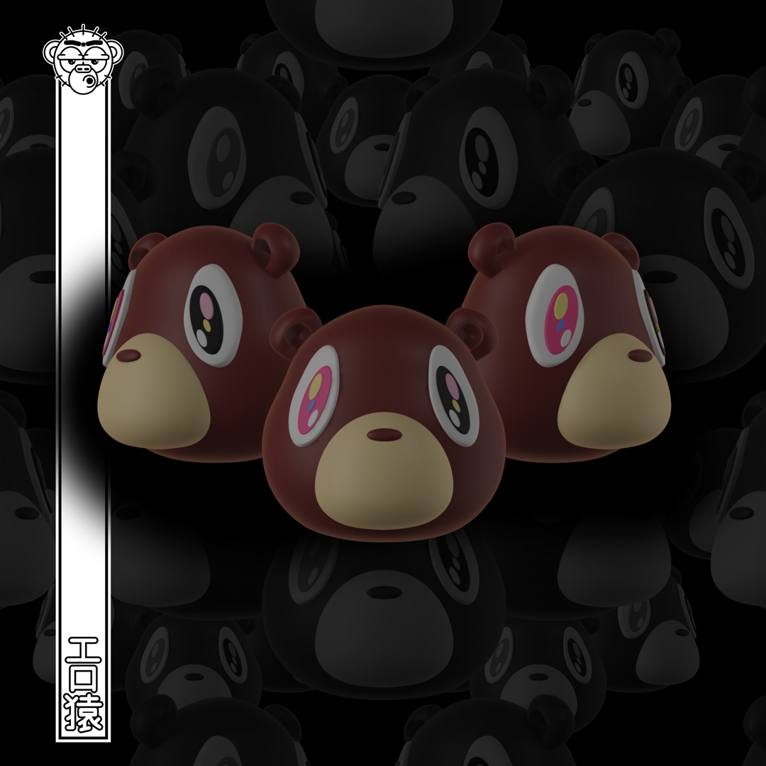 Image LLAVERO KANYE BEAR
