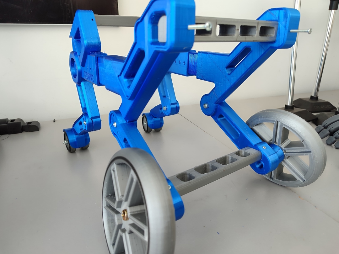 Image Silla de Ruedas Rehabilitadora 3D para Gatos y Perros Pequeños con Cuadriplejia
