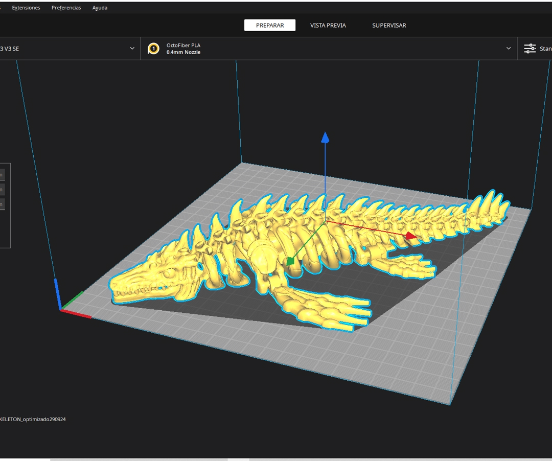 Image MOSASAURUS_SKELETON_PRINT_IN_PLACE_SKULL