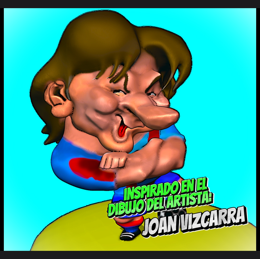 Image MESSI CARTOOM .CON BASE