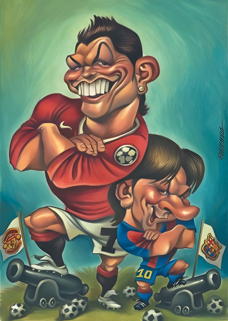 Image MESSI CARTOOM .CON BASE