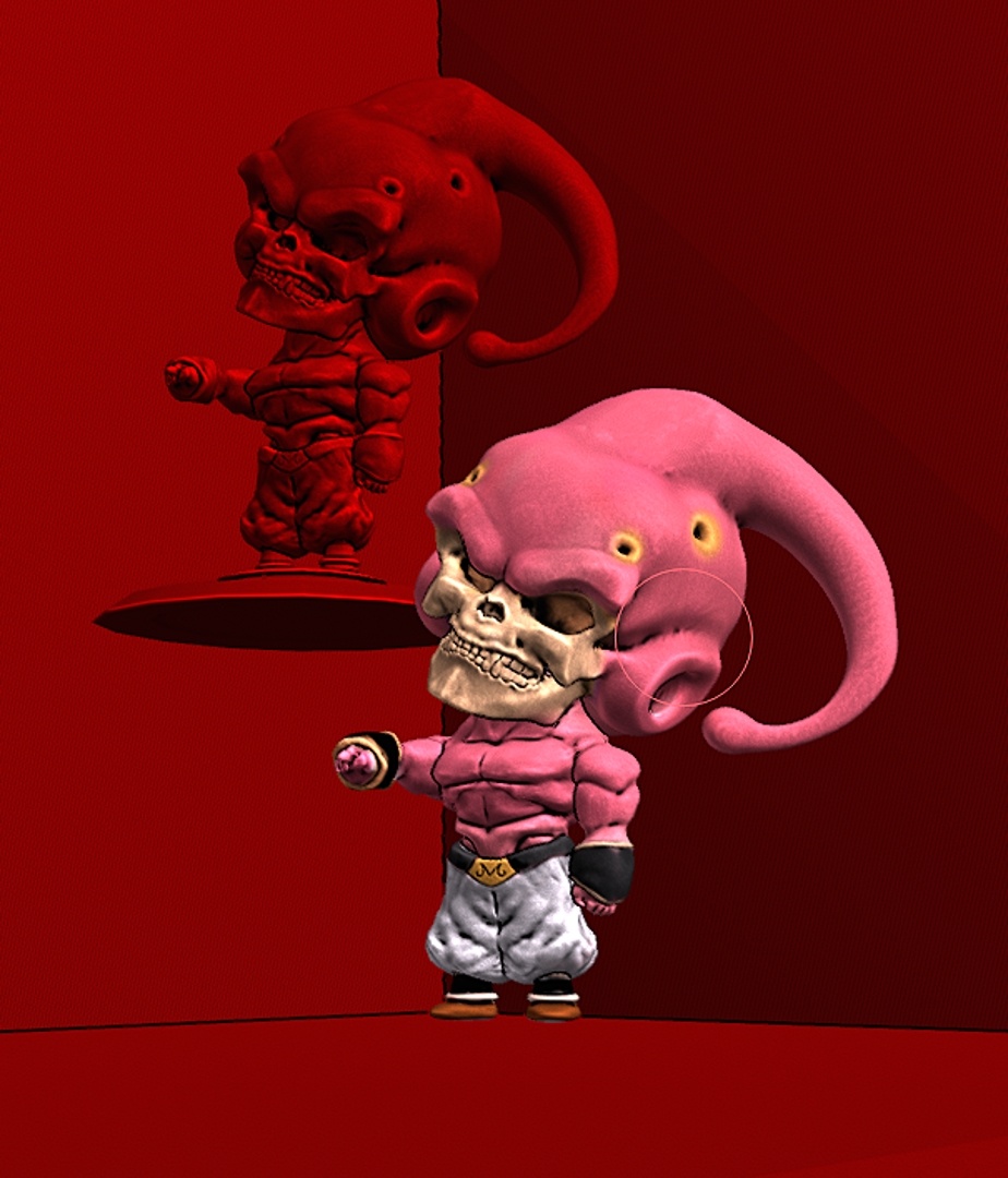 Image MAJIN BUU solo version  apuntandote