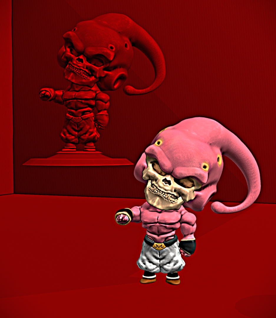 Image MAJIN BUU solo version  apuntandote