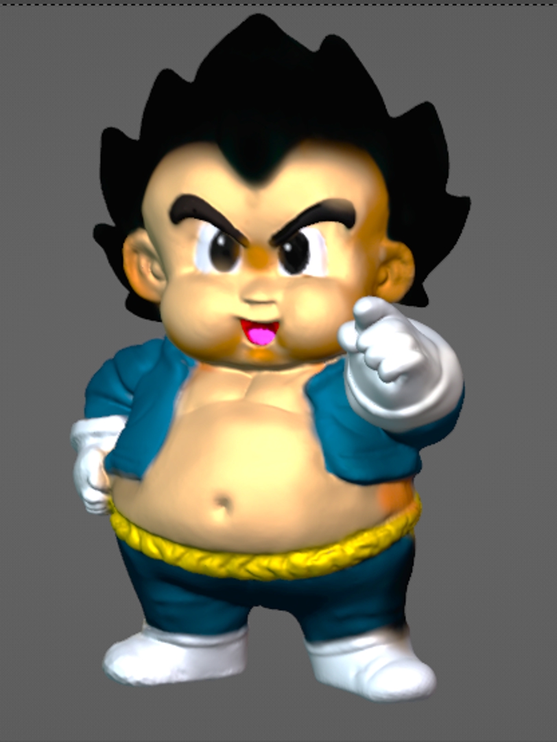 Image vegeta gordito apuntandote