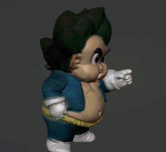 Image vegeta gordito apuntandote