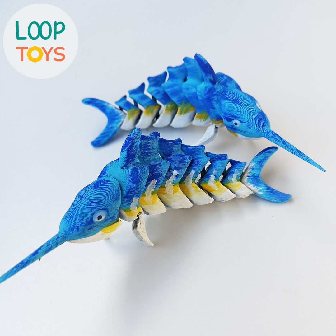 Image Flexible Swordfish - Articulated 3D Toy