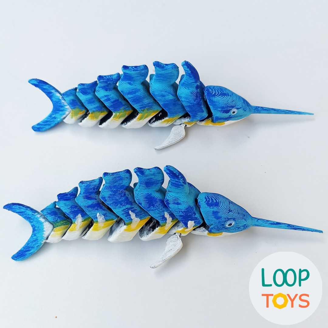 Image Flexible Swordfish - Articulated 3D Toy