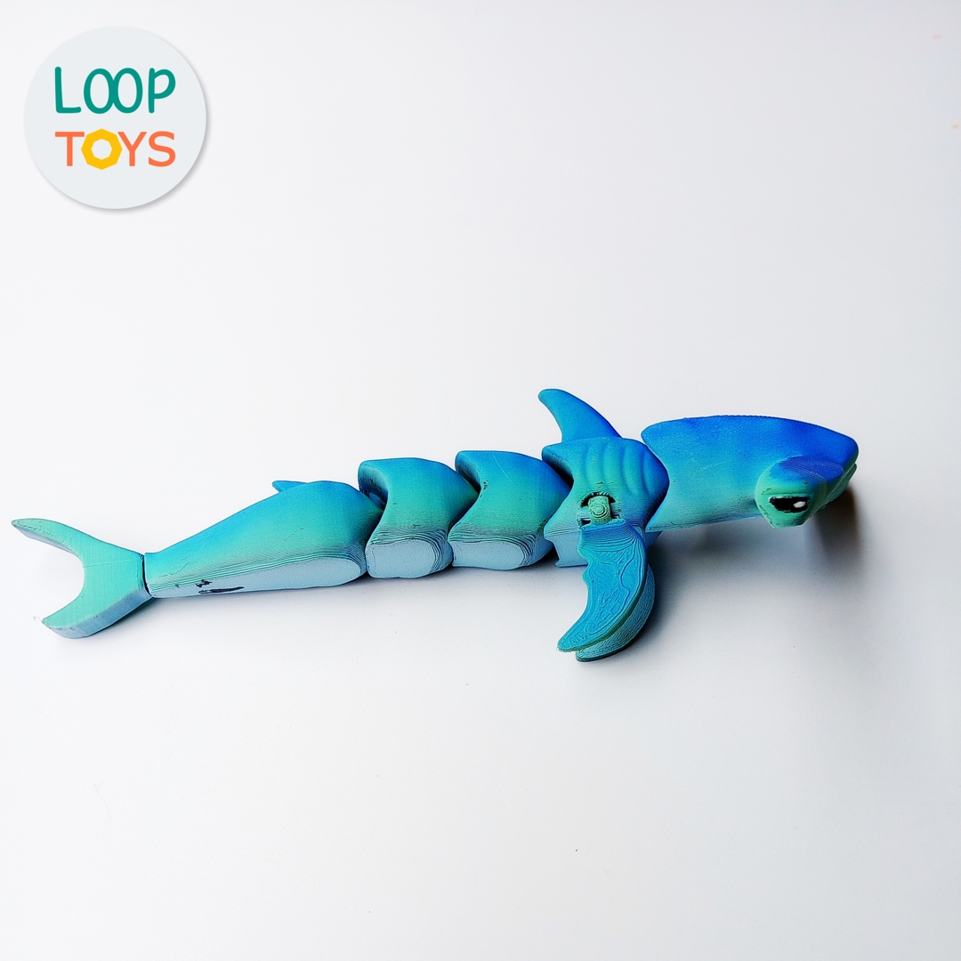 Image Articulated Hammerhead Shark Toy