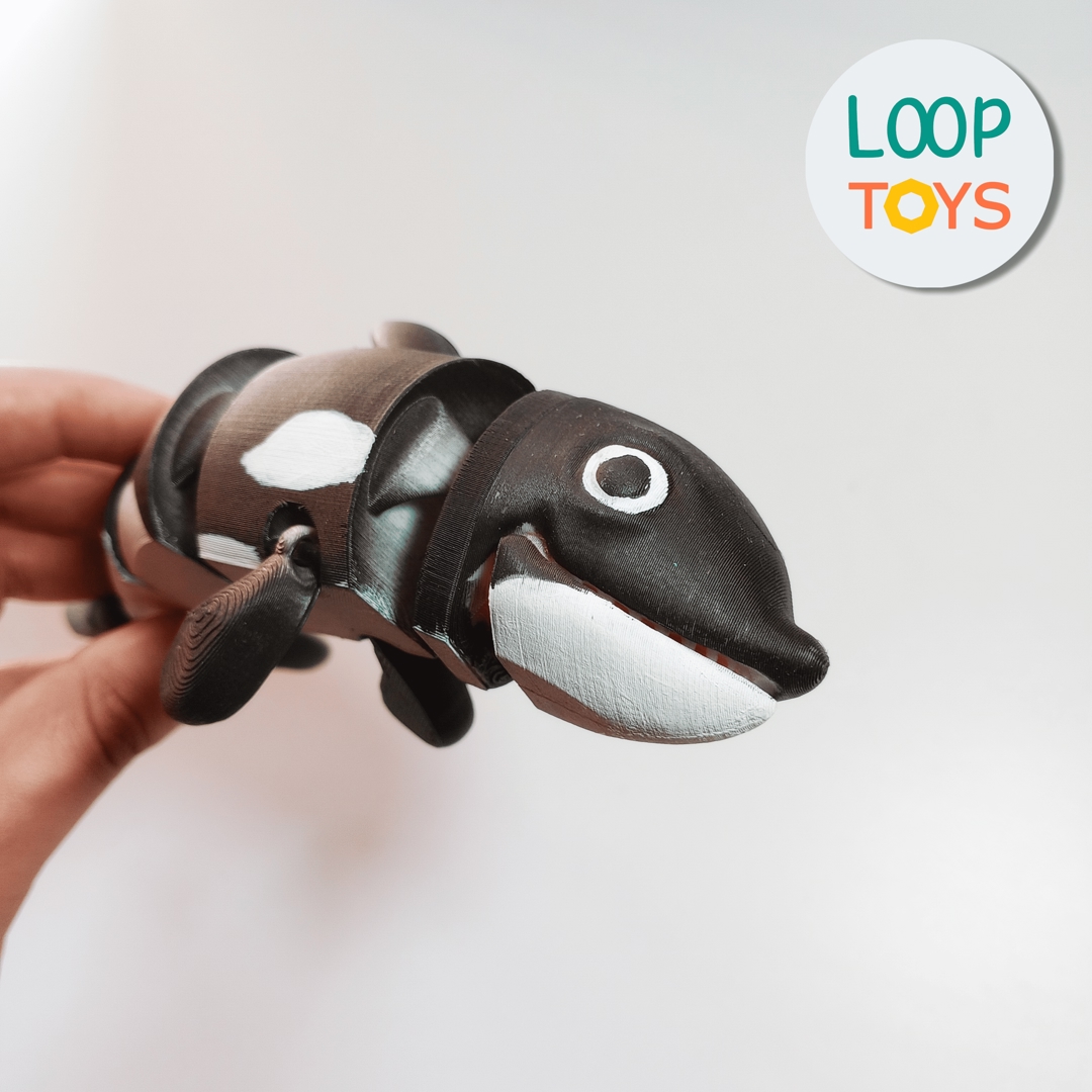Image Flexible Orca - Articulated 3D Toy