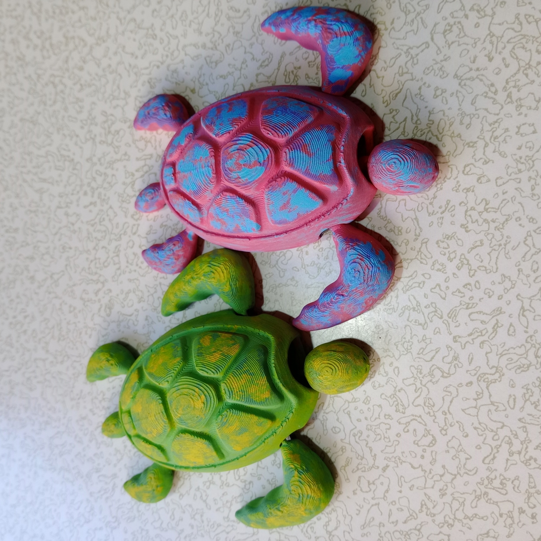 Image Flexible Turtle - Articulated 3D Toy
