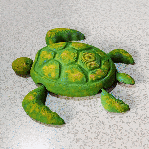 Model image FLEXIBLE TURTLE - ARTICULATED 3D TOY