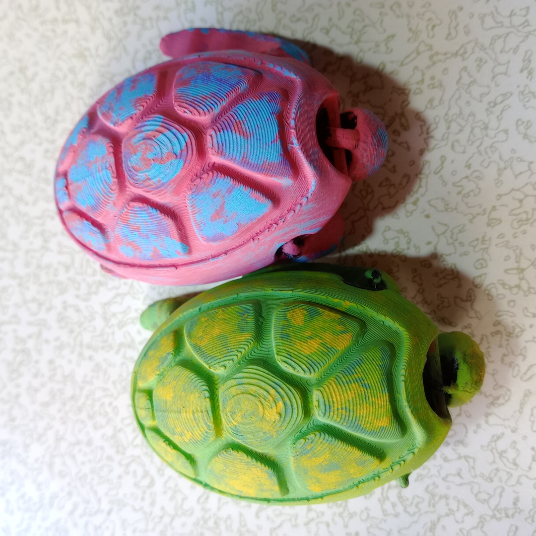 Image Flexible Turtle - Articulated 3D Toy