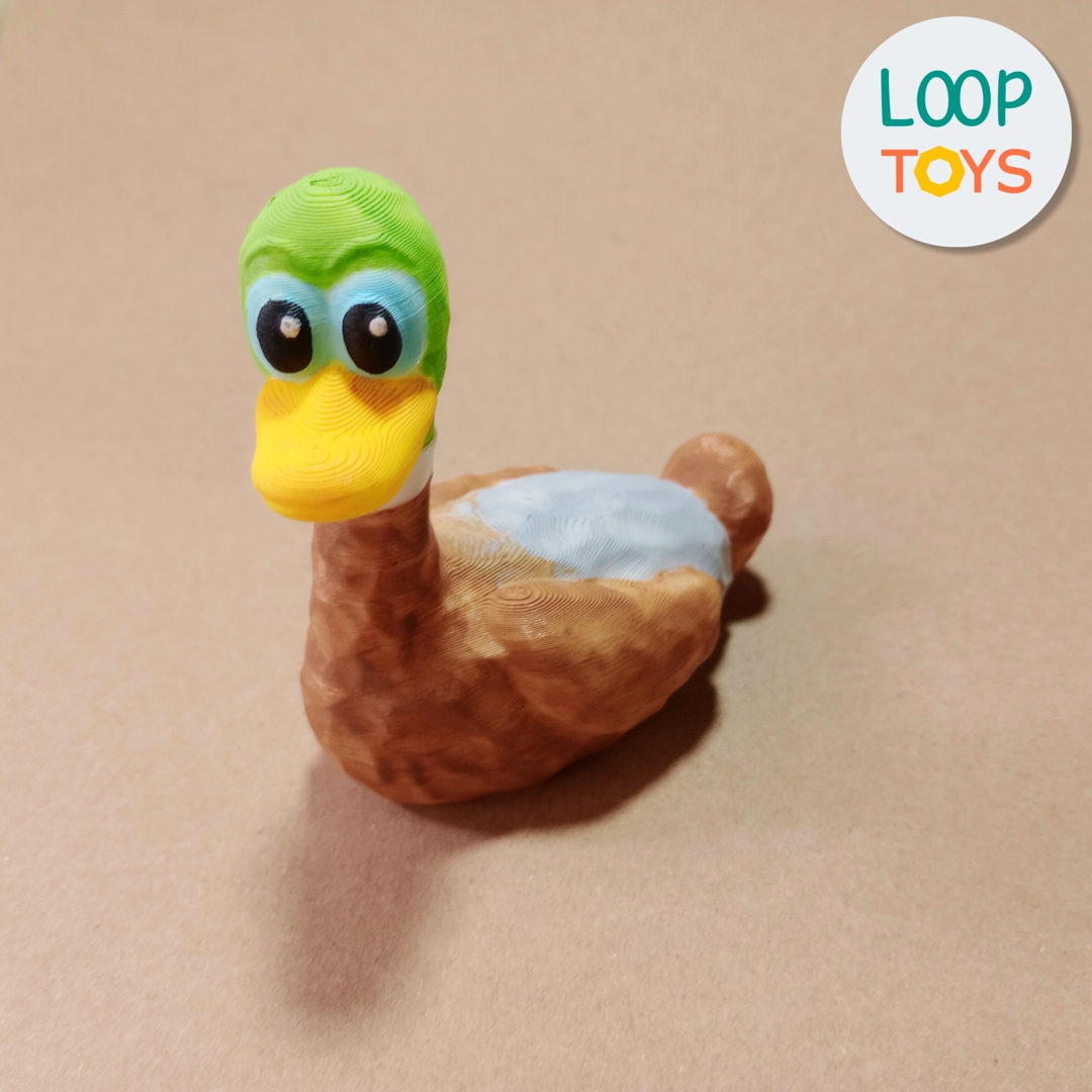 Image Articulated Flexi Duck - Cute Wobbly Toy