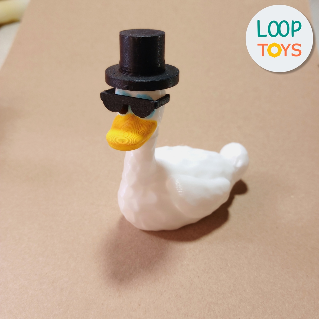 Image Articulated Flexi Duck - Cute Wobbly Toy