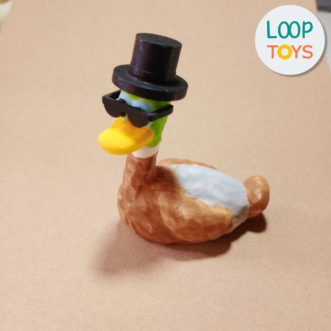 Image Articulated Flexi Duck - Cute Wobbly Toy
