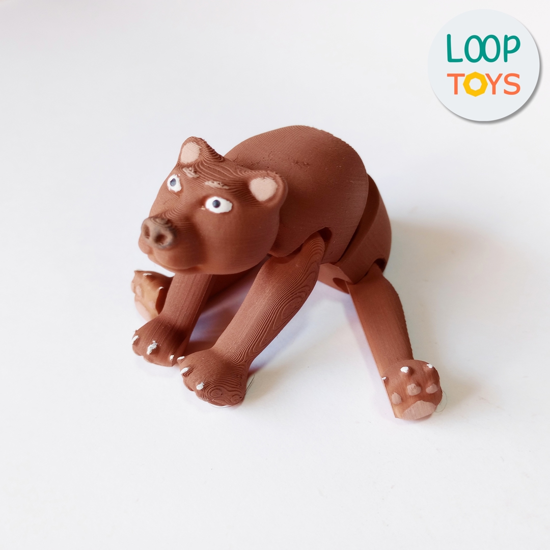 Image Flexible Bear - 3D Articulated Toy