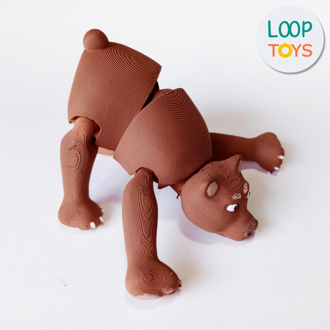 Image Flexible Bear - 3D Articulated Toy