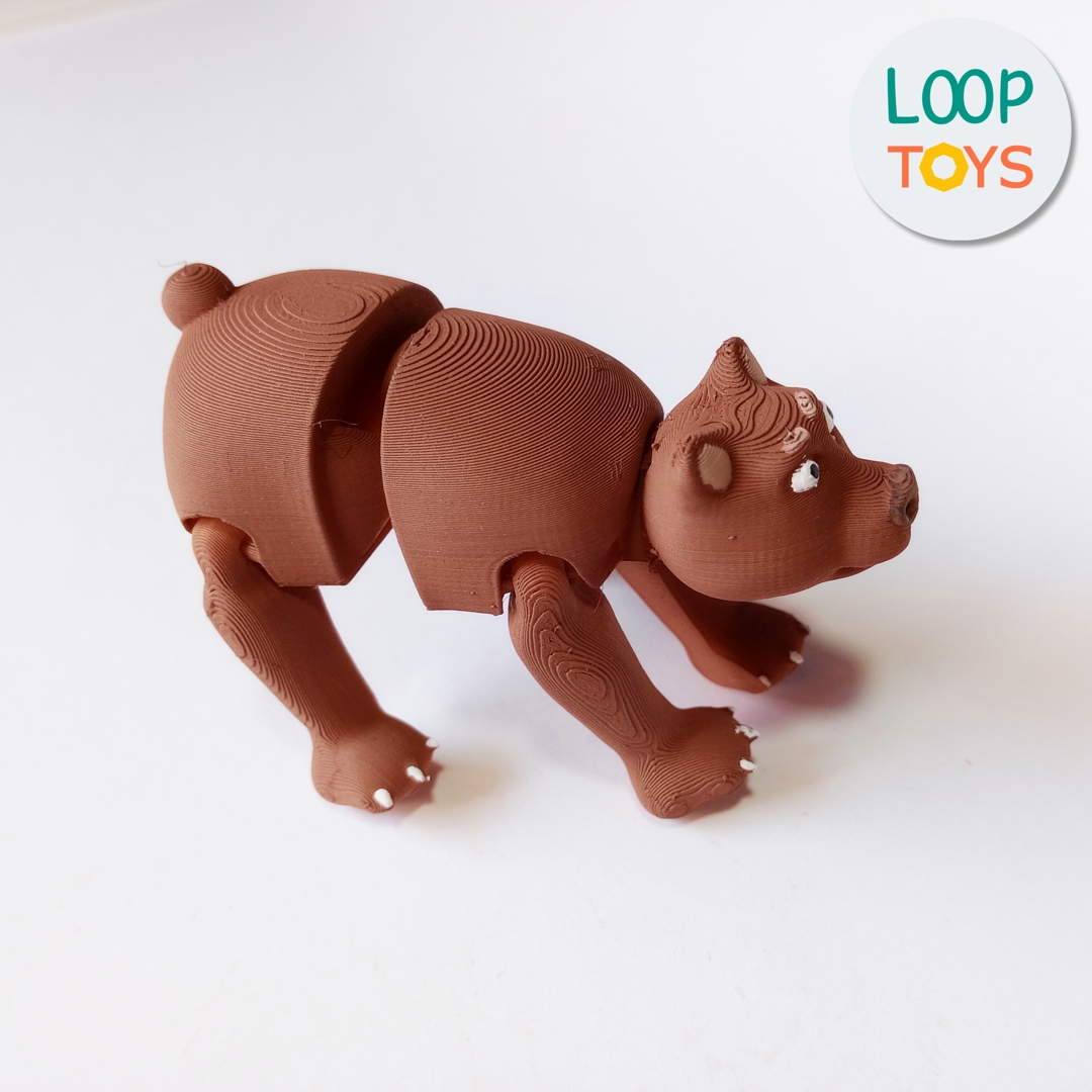 Image Flexible Bear - 3D Articulated Toy