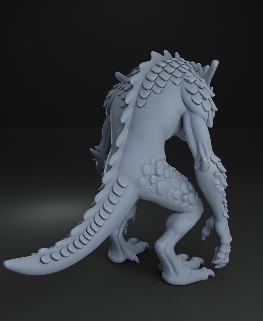 Image Draconic Kobold + Free Dragon skull Warhammer - 5e DnD Wargame Tabletop RPG