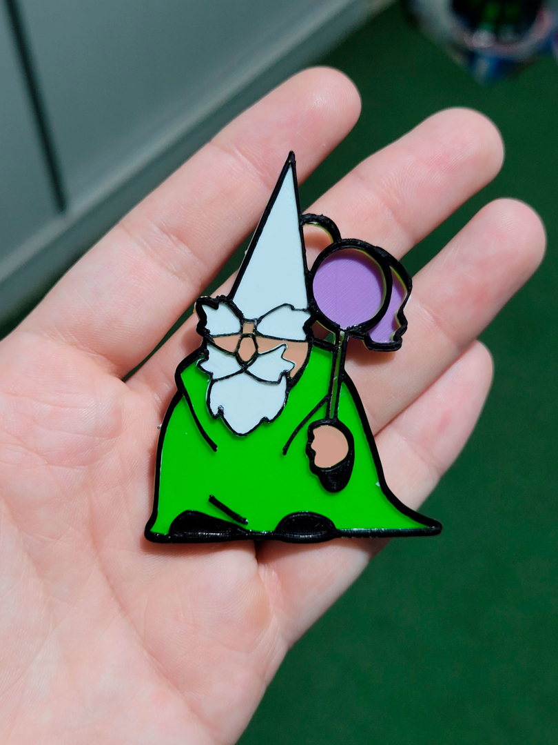 Image GNOME / GREEN GNOME / CRAWLY GOAT KEYCHAIN