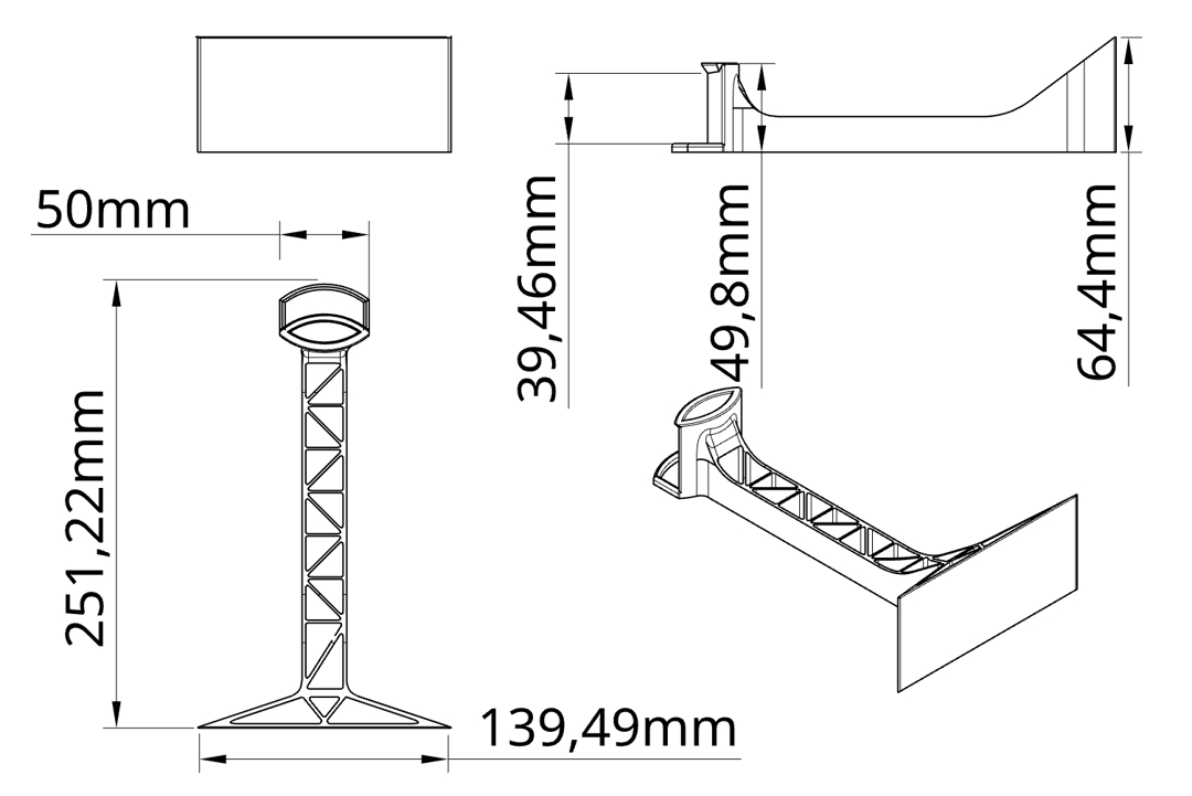 Image Headphone holder with industrial design