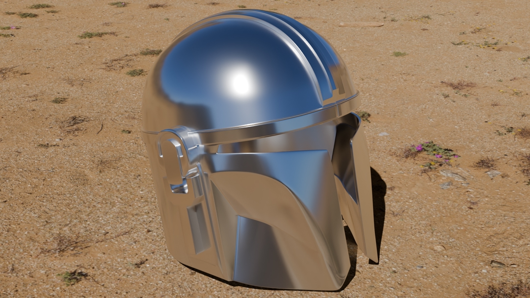 Model image CASCO "THE MANDALORIAN" PARA IMPRESION 3D