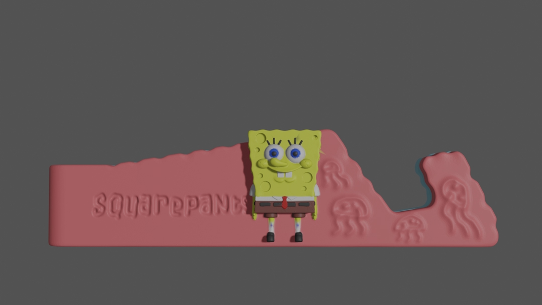 Image Sponge Bob phone holder
