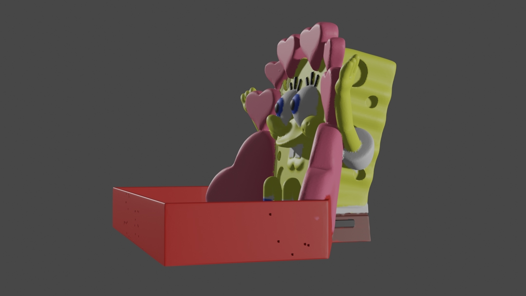Image Sponge Bob in love box
