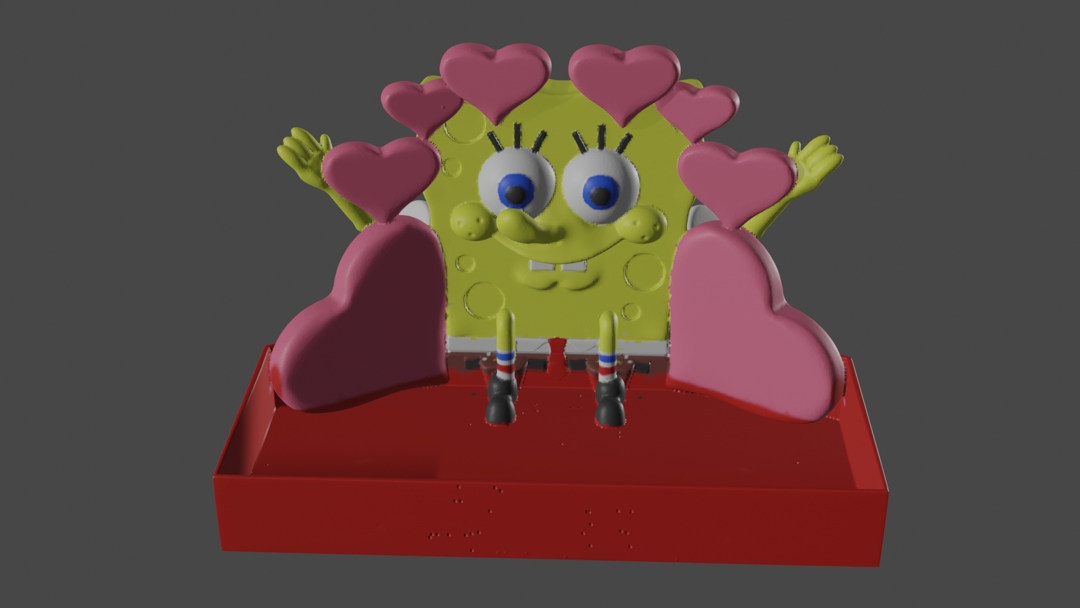 Image Sponge Bob in love box