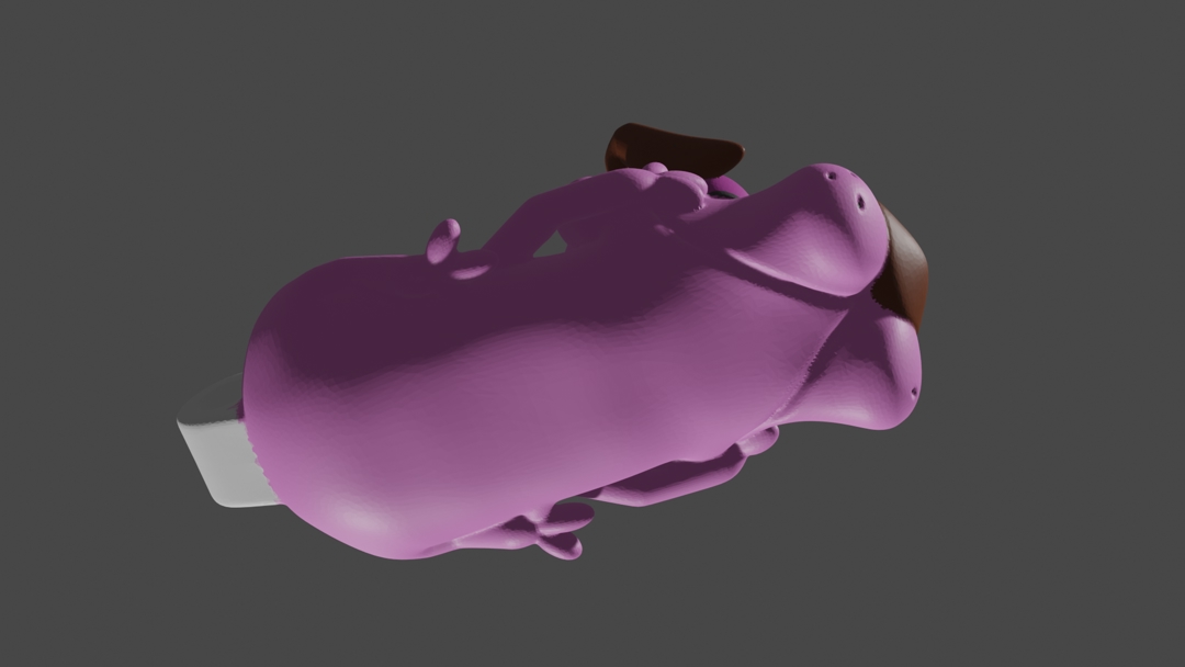 Image Courage the cowardly dog keyring