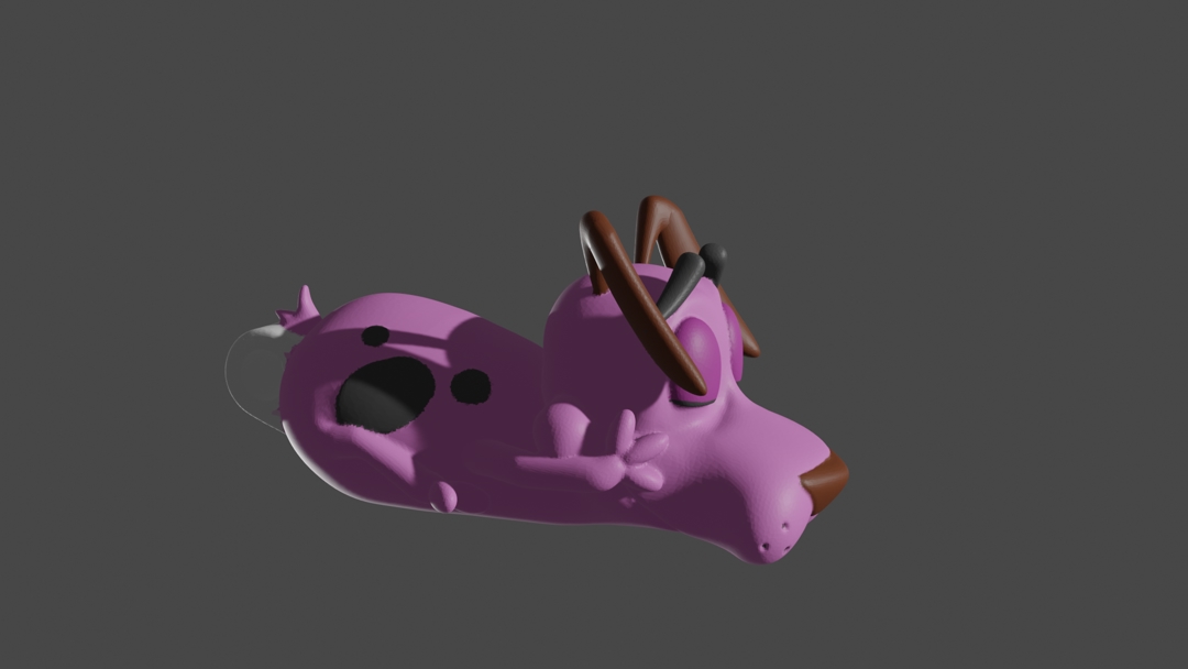 Image Courage the cowardly dog keyring