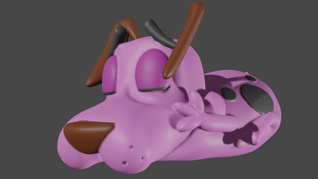 Model image COURAGE THE COWARDLY DOG KEYRING